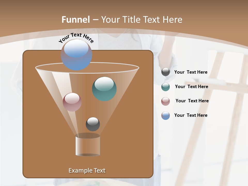 Text Message Wooden Mobile Phone PowerPoint Template