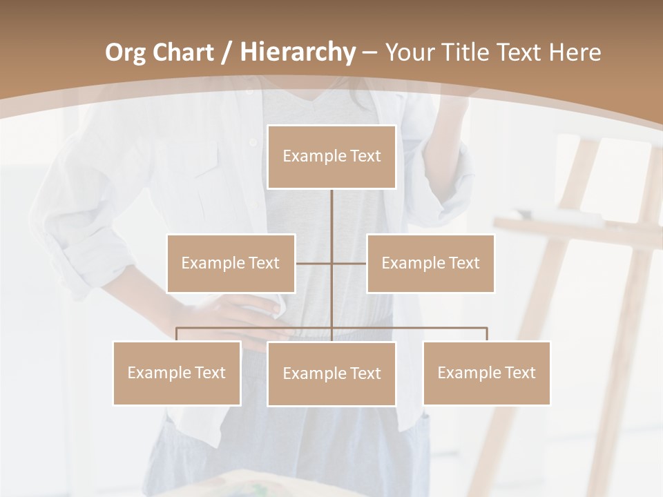 Text Message Wooden Mobile Phone PowerPoint Template