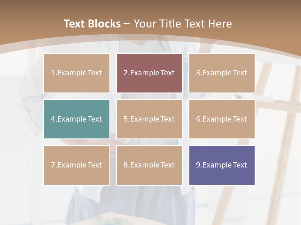 Text Message Wooden Mobile Phone PowerPoint Template