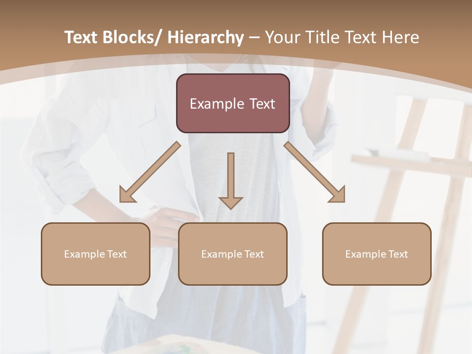 Text Message Wooden Mobile Phone PowerPoint Template