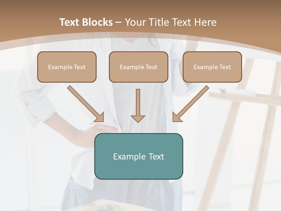 Text Message Wooden Mobile Phone PowerPoint Template