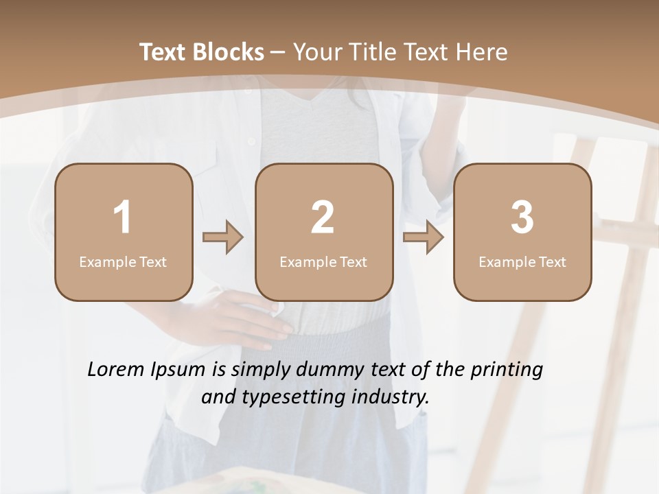 Text Message Wooden Mobile Phone PowerPoint Template