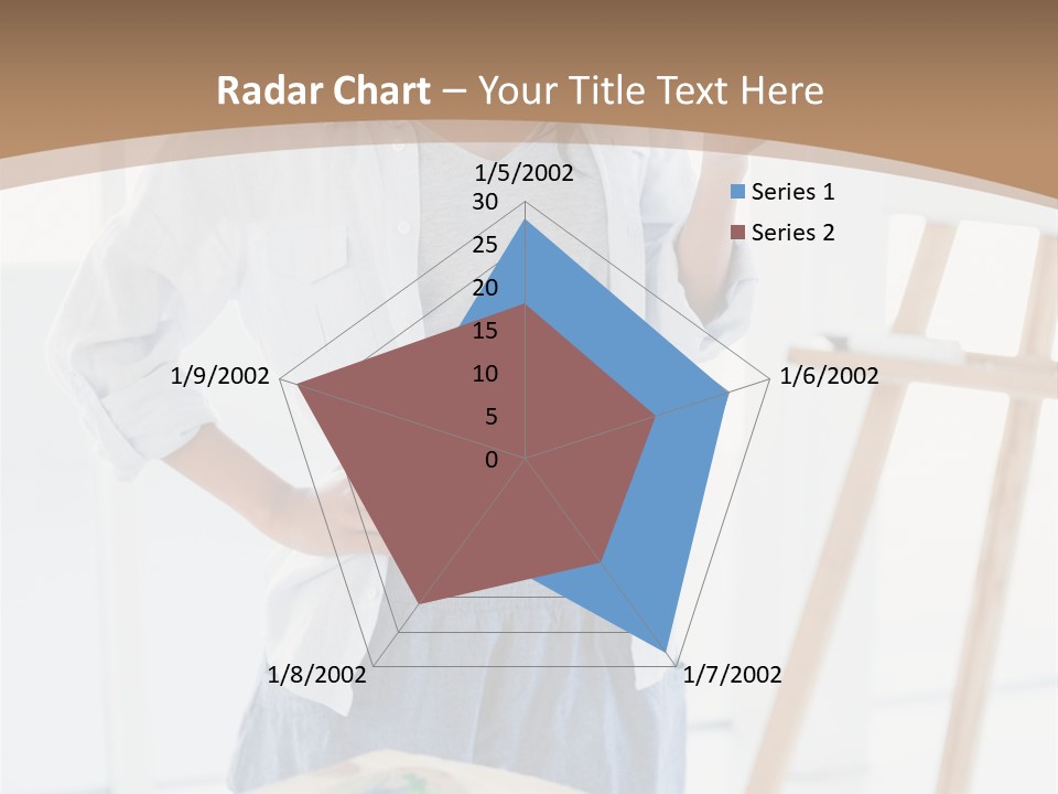 Text Message Wooden Mobile Phone PowerPoint Template