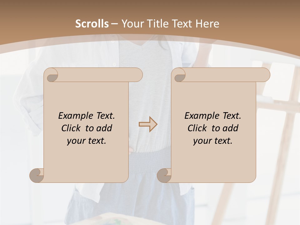 Text Message Wooden Mobile Phone PowerPoint Template