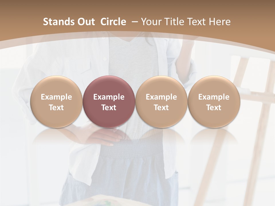 Text Message Wooden Mobile Phone PowerPoint Template