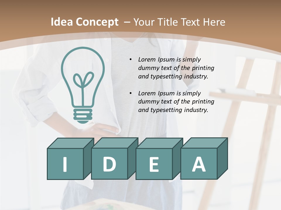 Text Message Wooden Mobile Phone PowerPoint Template