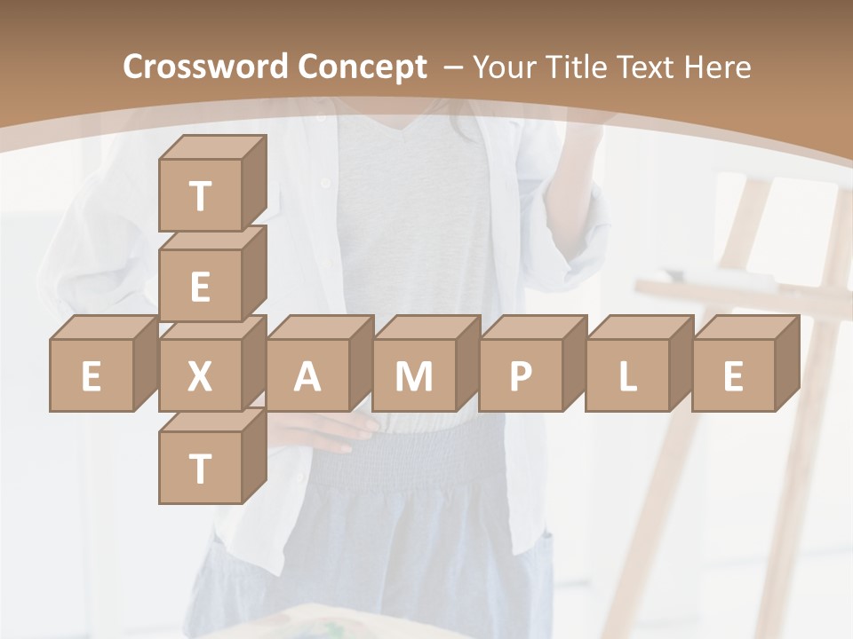 Text Message Wooden Mobile Phone PowerPoint Template