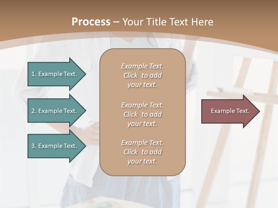Text Message Wooden Mobile Phone PowerPoint Template