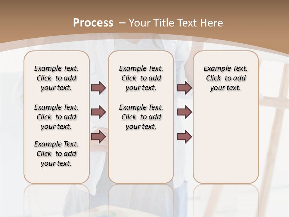 Text Message Wooden Mobile Phone PowerPoint Template