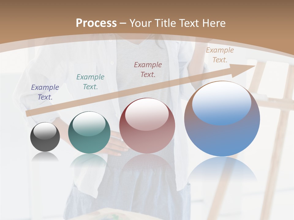 Text Message Wooden Mobile Phone PowerPoint Template