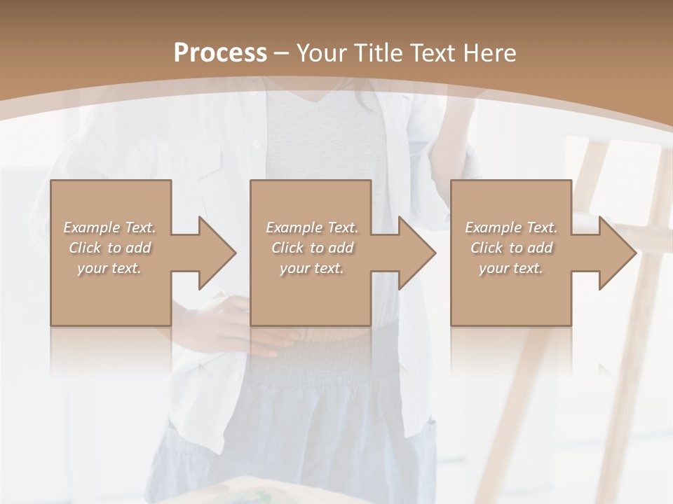 Text Message Wooden Mobile Phone PowerPoint Template