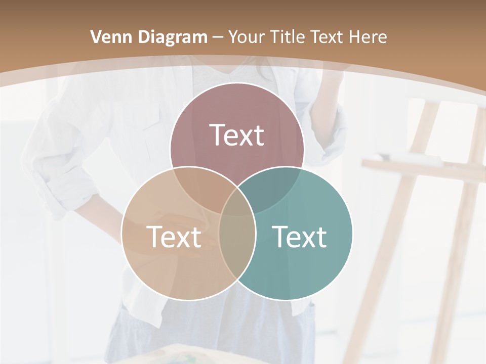 Text Message Wooden Mobile Phone PowerPoint Template