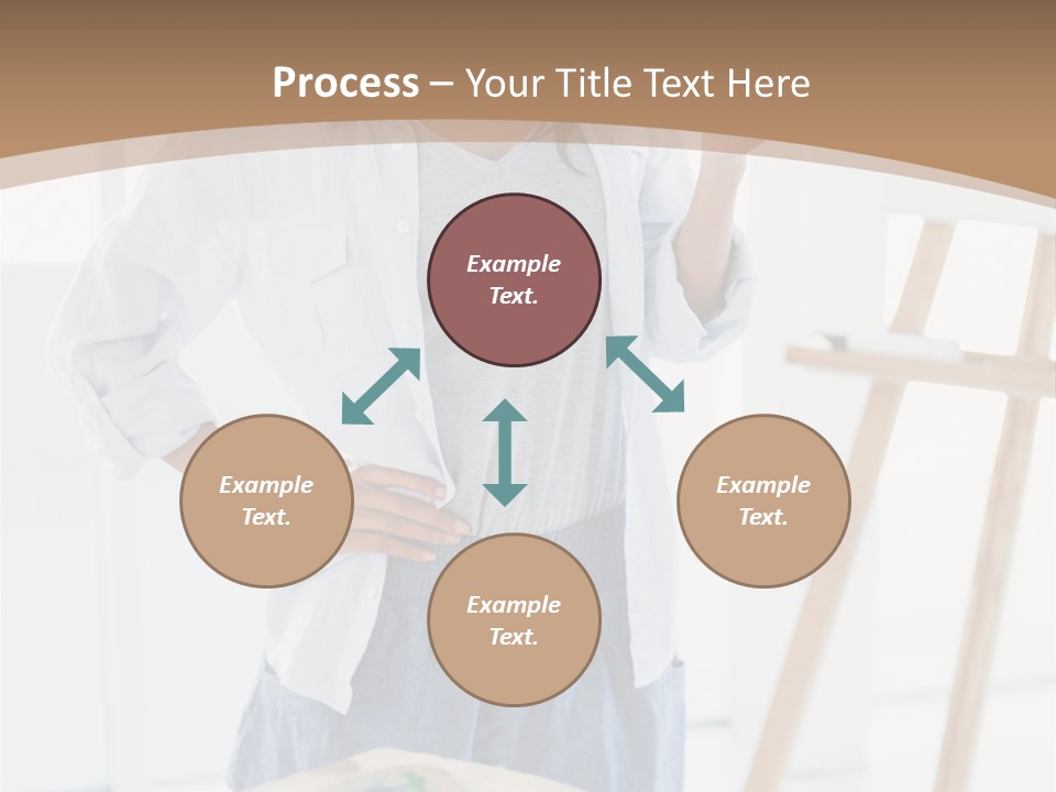 Text Message Wooden Mobile Phone PowerPoint Template