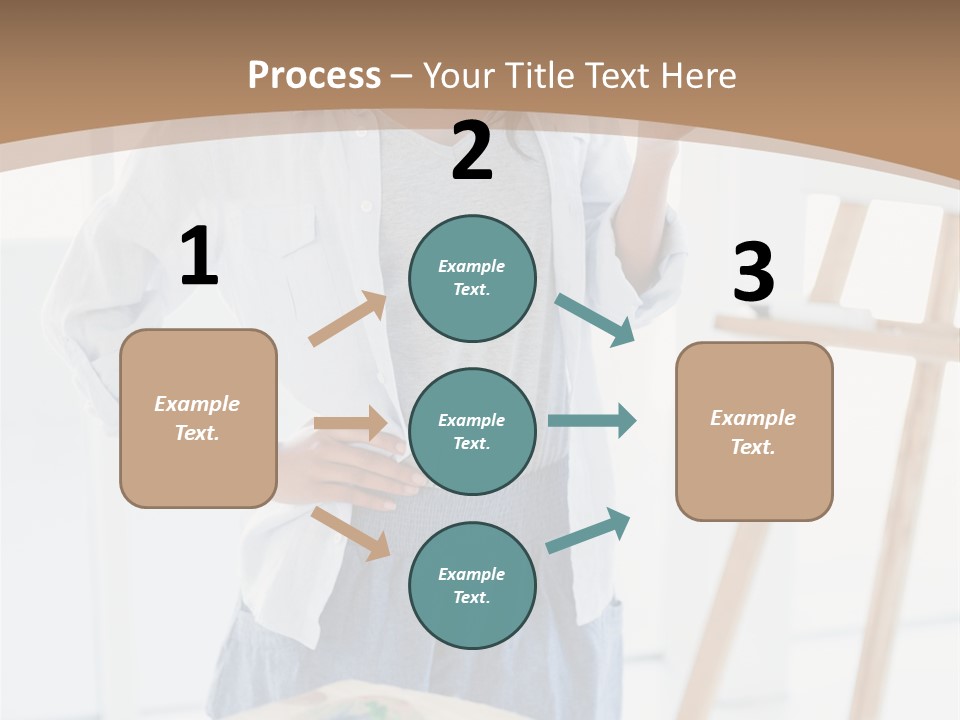 Text Message Wooden Mobile Phone PowerPoint Template