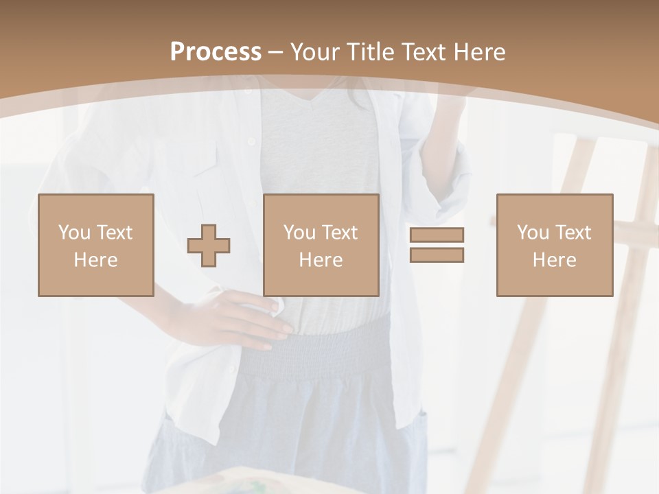 Text Message Wooden Mobile Phone PowerPoint Template
