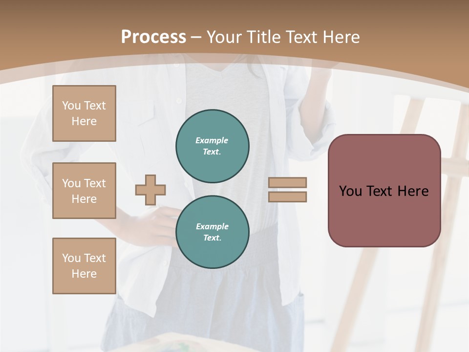 Text Message Wooden Mobile Phone PowerPoint Template