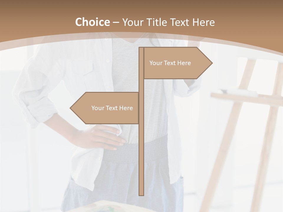 Text Message Wooden Mobile Phone PowerPoint Template