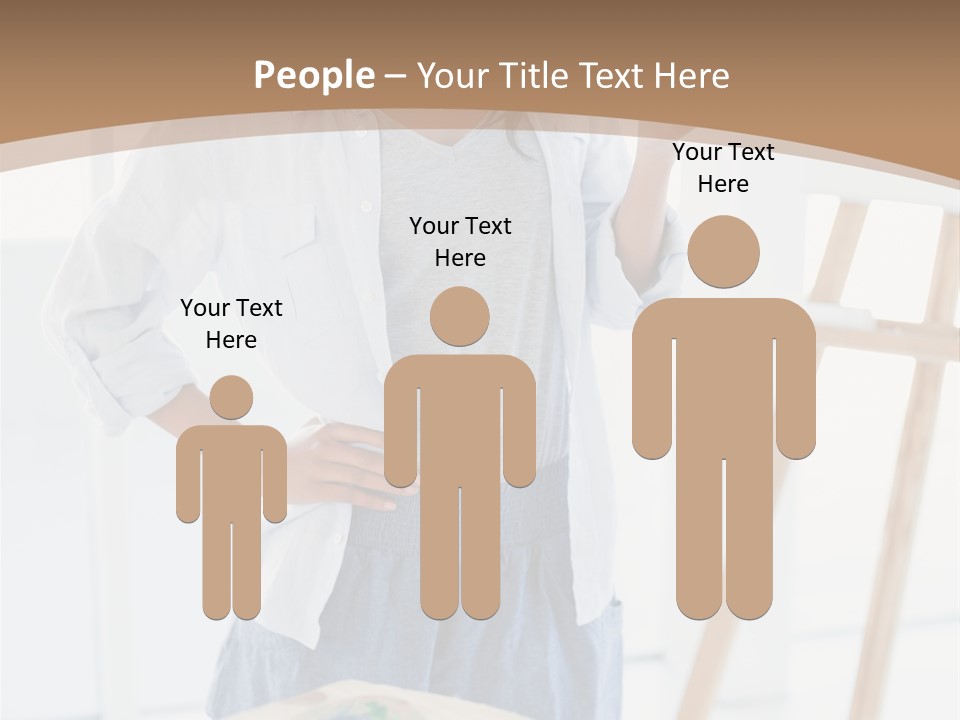 Text Message Wooden Mobile Phone PowerPoint Template