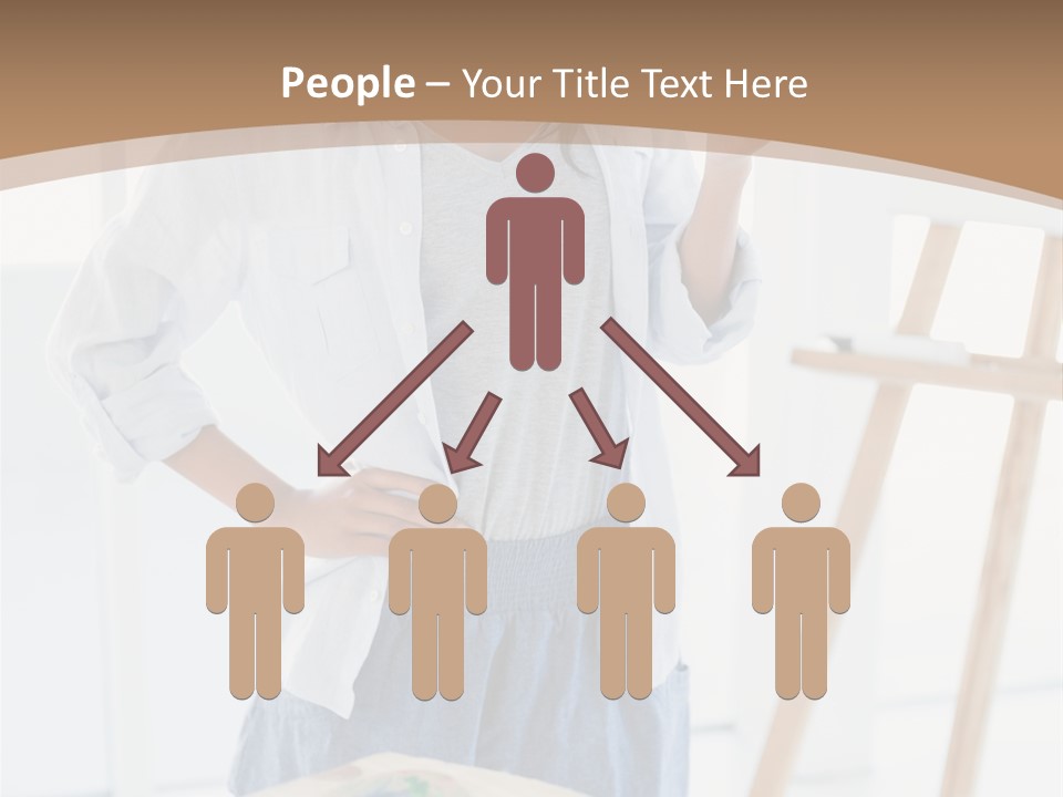 Text Message Wooden Mobile Phone PowerPoint Template