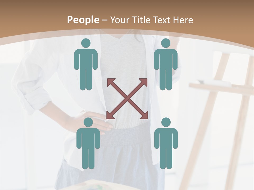 Text Message Wooden Mobile Phone PowerPoint Template