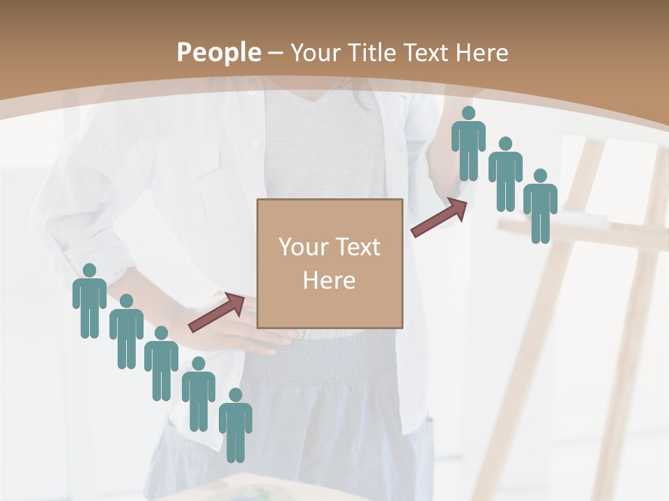 Text Message Wooden Mobile Phone PowerPoint Template