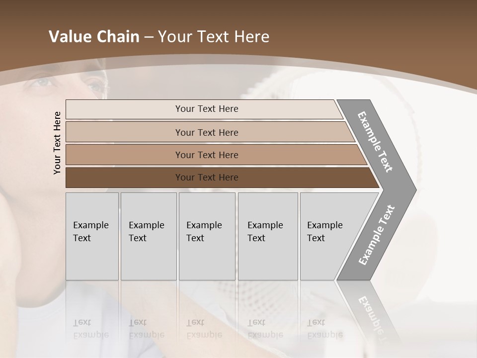A Man Is Sitting In Front Of A Fan PowerPoint Template