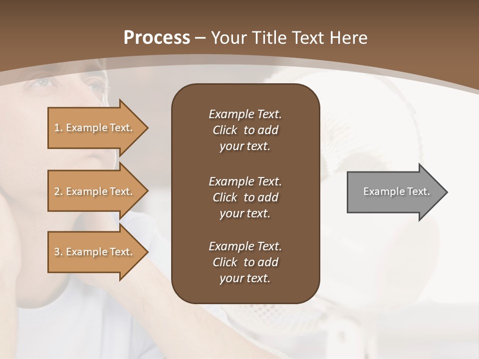 A Man Is Sitting In Front Of A Fan PowerPoint Template