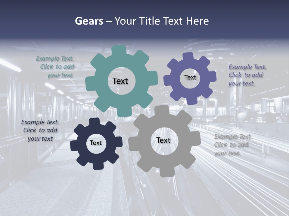 Laundry Generated White PowerPoint Template