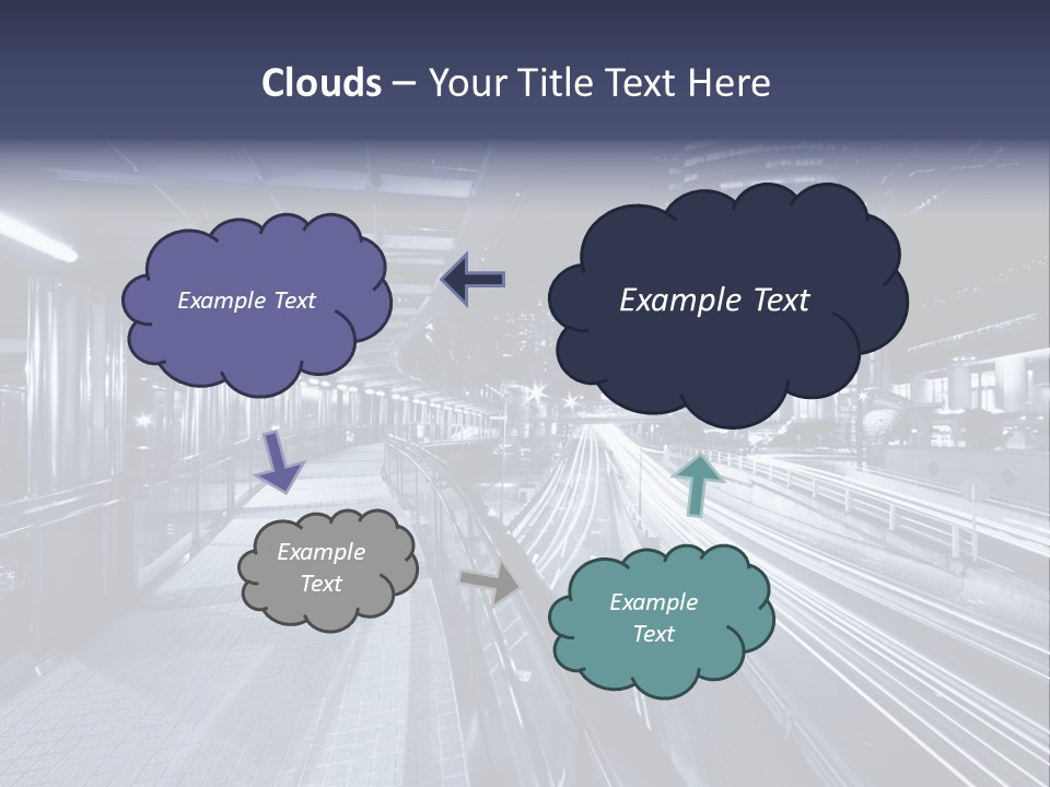 Laundry Generated White PowerPoint Template