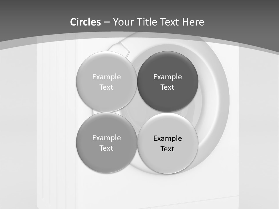 Laundry Generated White PowerPoint Template