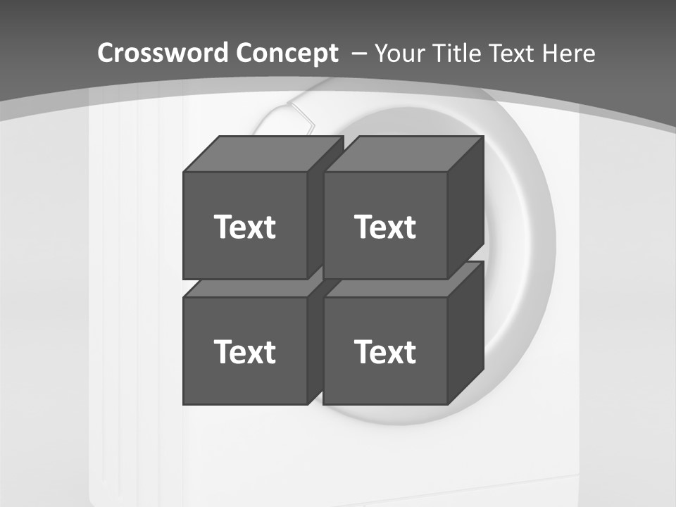 Laundry Generated White PowerPoint Template