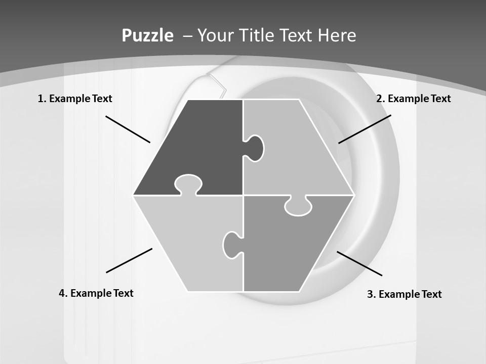 Laundry Generated White PowerPoint Template