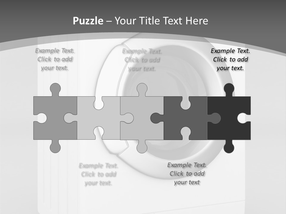 Laundry Generated White PowerPoint Template