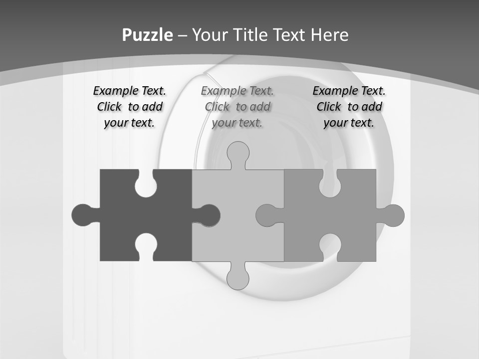 Laundry Generated White PowerPoint Template