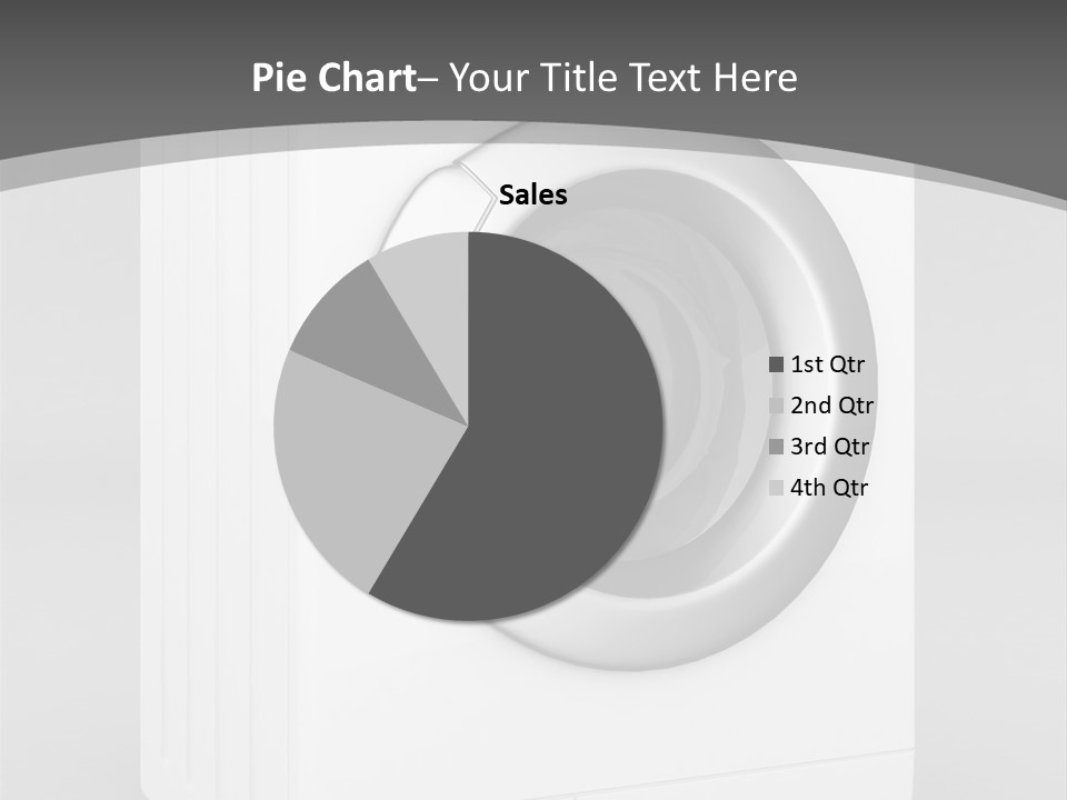 Laundry Generated White PowerPoint Template