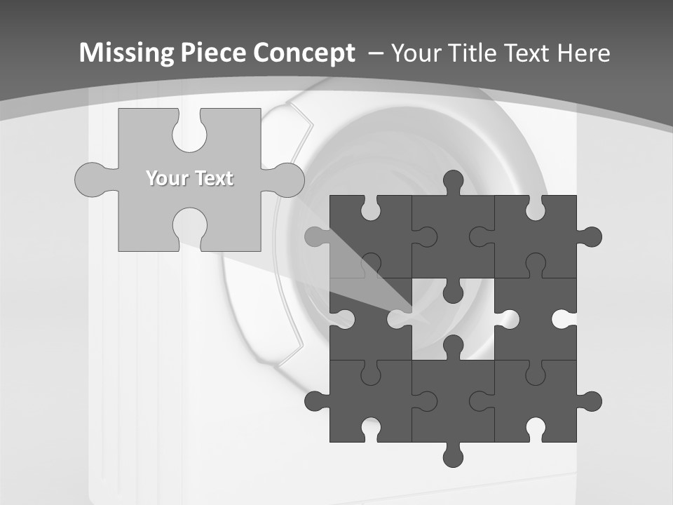 Laundry Generated White PowerPoint Template