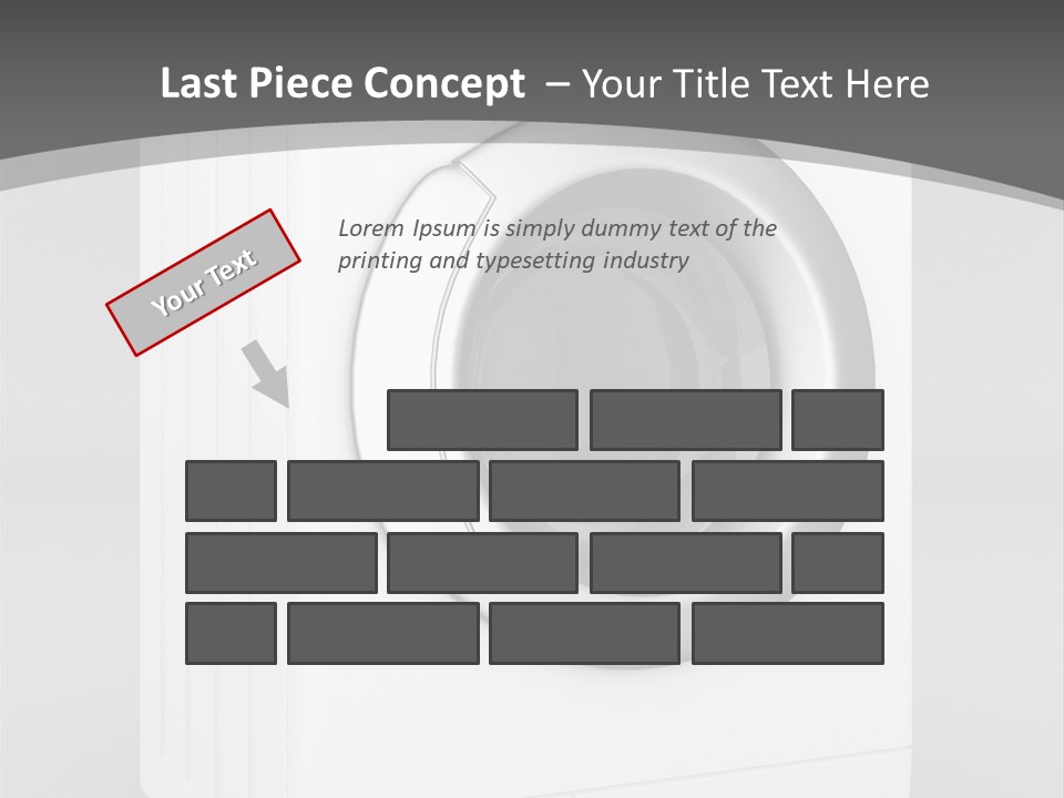 Laundry Generated White PowerPoint Template