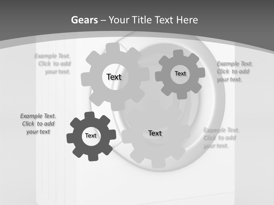 Laundry Generated White PowerPoint Template