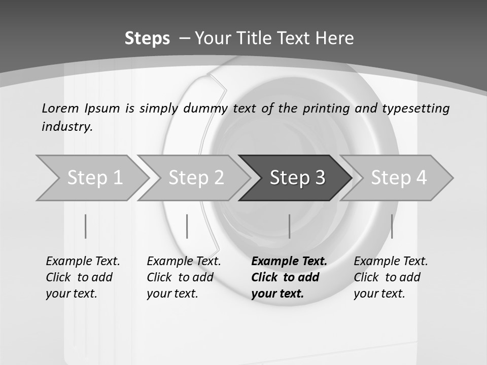 Laundry Generated White PowerPoint Template