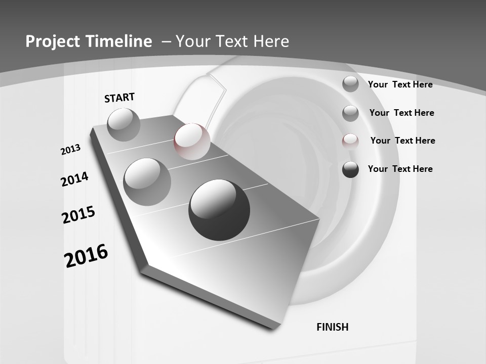 Laundry Generated White PowerPoint Template