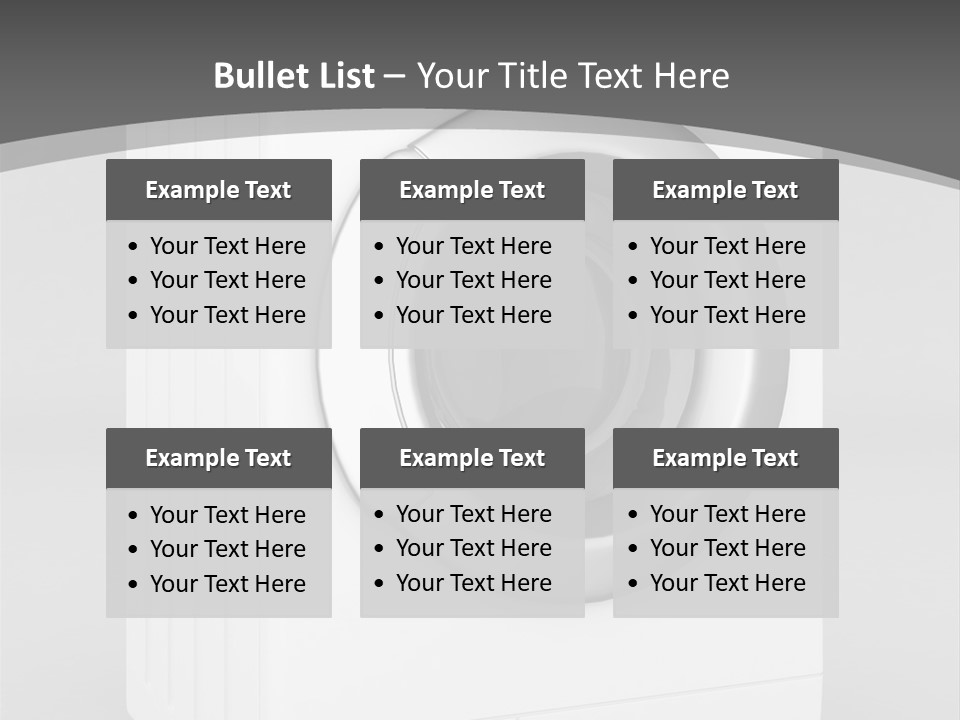 Laundry Generated White PowerPoint Template