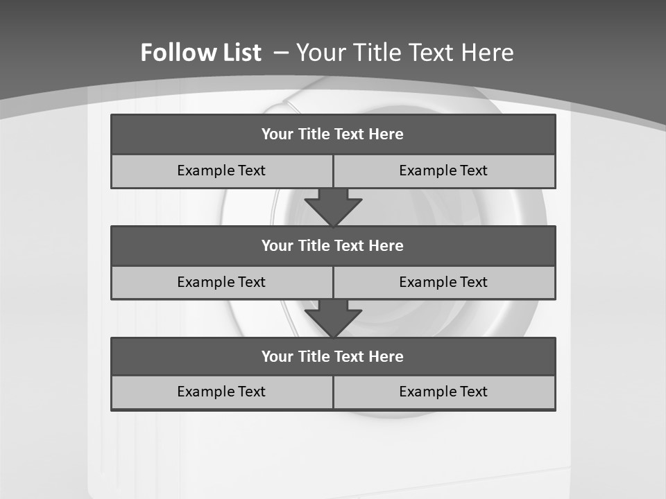 Laundry Generated White PowerPoint Template
