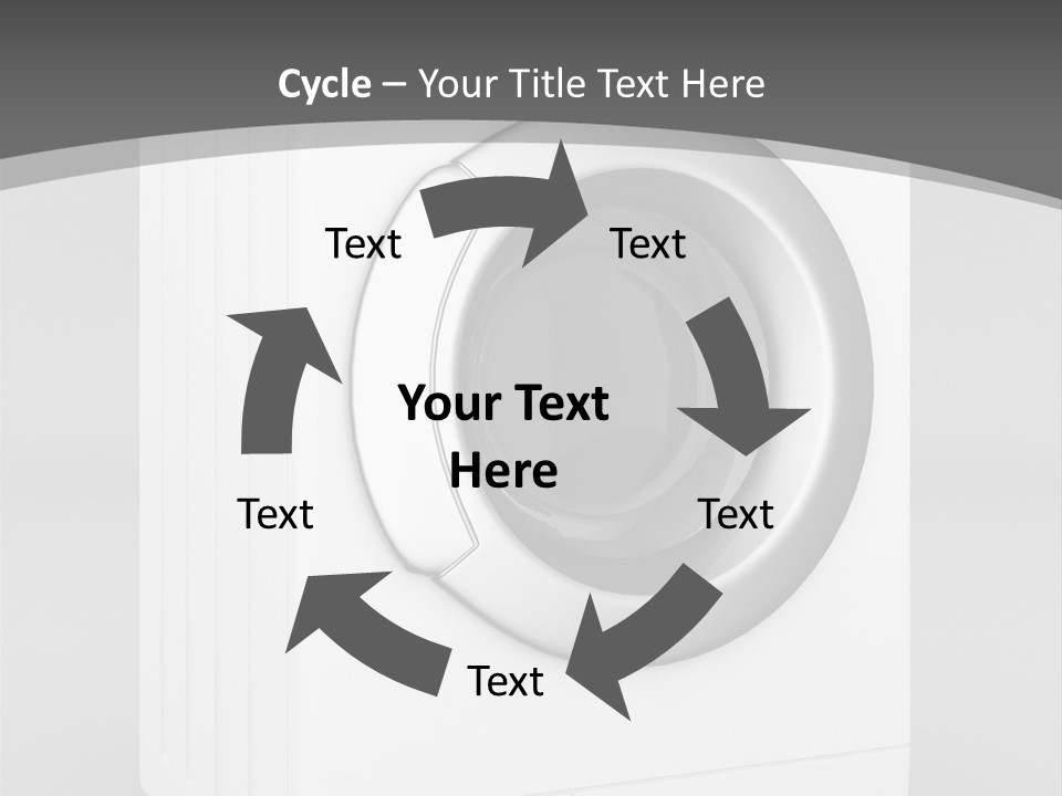 Laundry Generated White PowerPoint Template