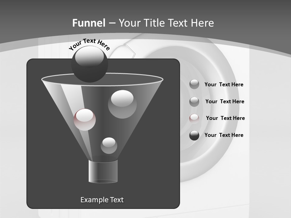 Laundry Generated White PowerPoint Template