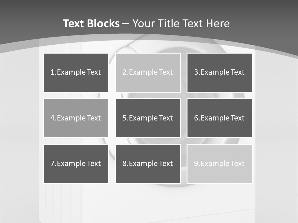 Laundry Generated White PowerPoint Template