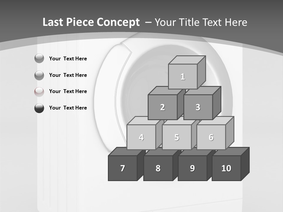 Laundry Generated White PowerPoint Template