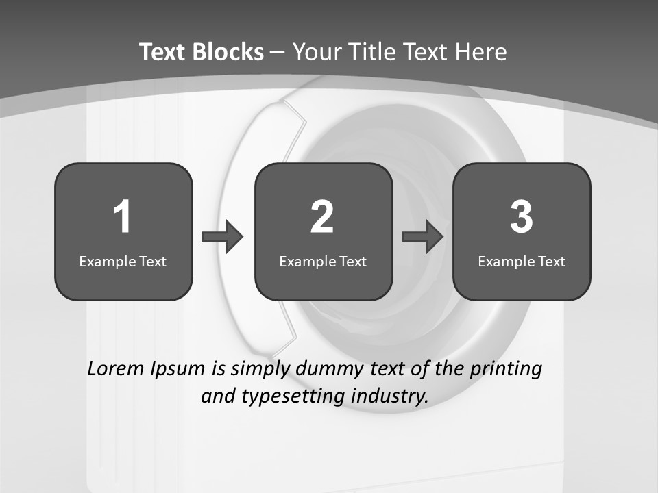 Laundry Generated White PowerPoint Template