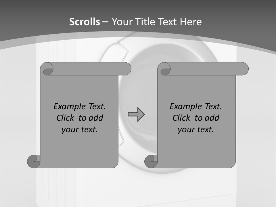 Laundry Generated White PowerPoint Template