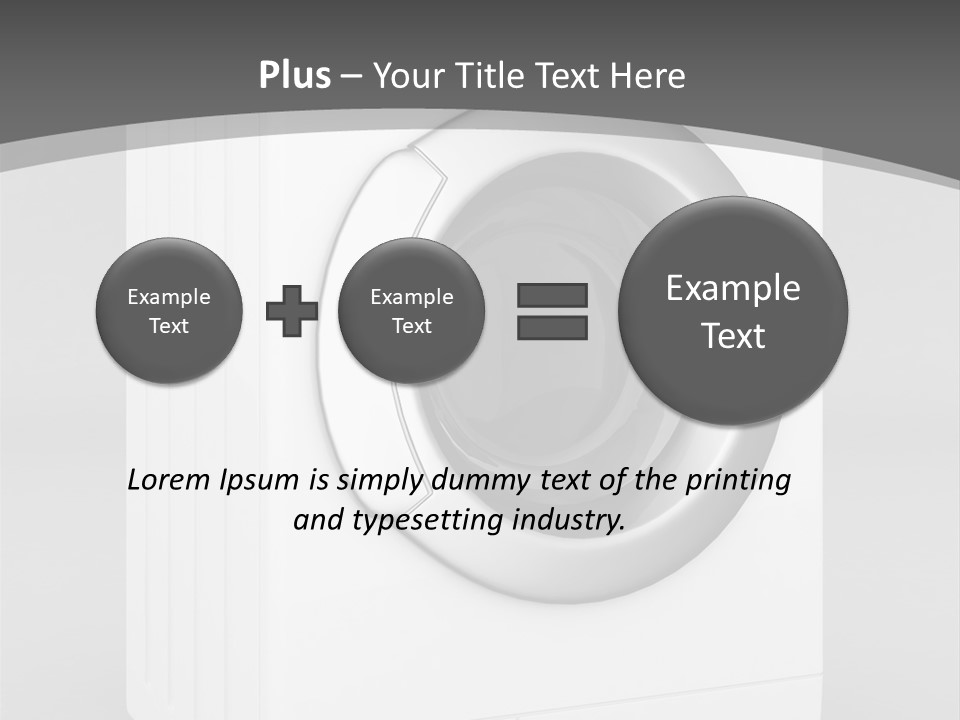 Laundry Generated White PowerPoint Template