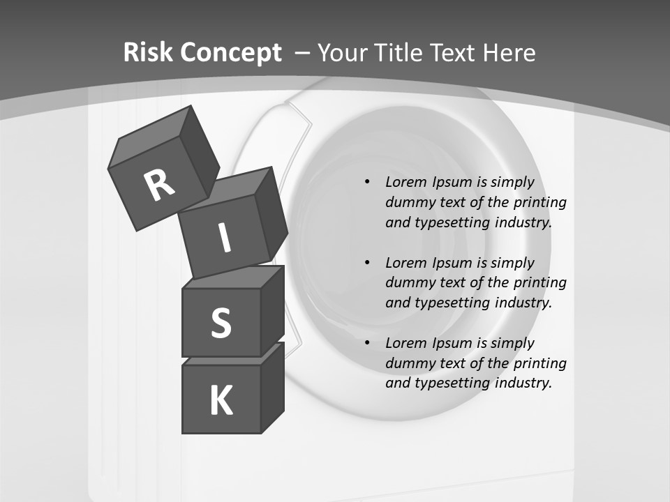 Laundry Generated White PowerPoint Template